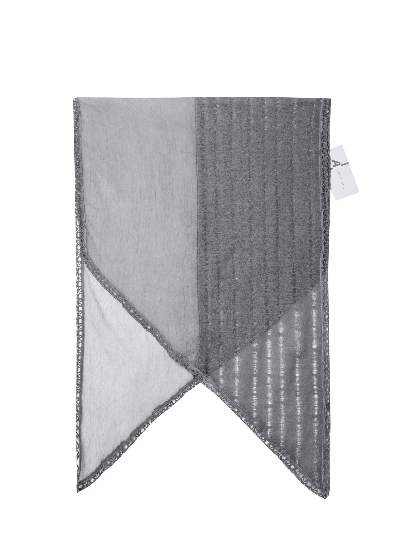 Scarvii - Vintage Bow Lace Trim Scarf