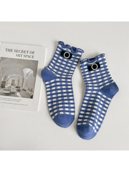 Rufia - Ruffle Blue Crew Socks product image 4