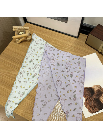 Scarvii - Cute Rabbit Print Sweet Triangle Bandana