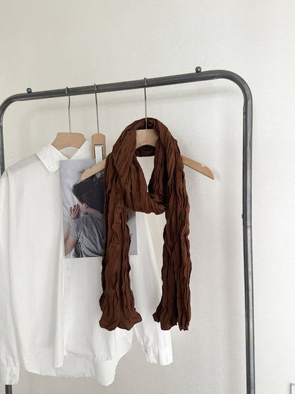 Scarvii - Crinkle Texture Long Scarf