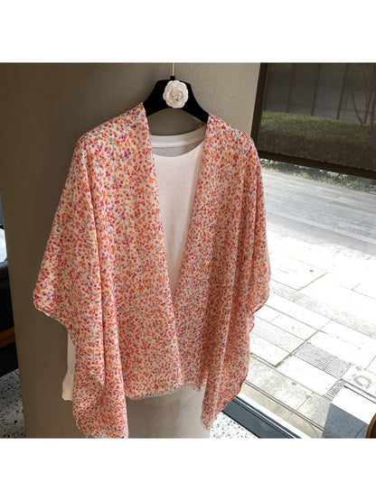 Scarvii - Ditsy Floral Long Layering Shawl Scarf
