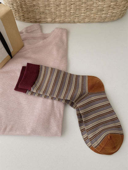 Rufia - Soft Retro Tone Stripe Crew Socks product image 6