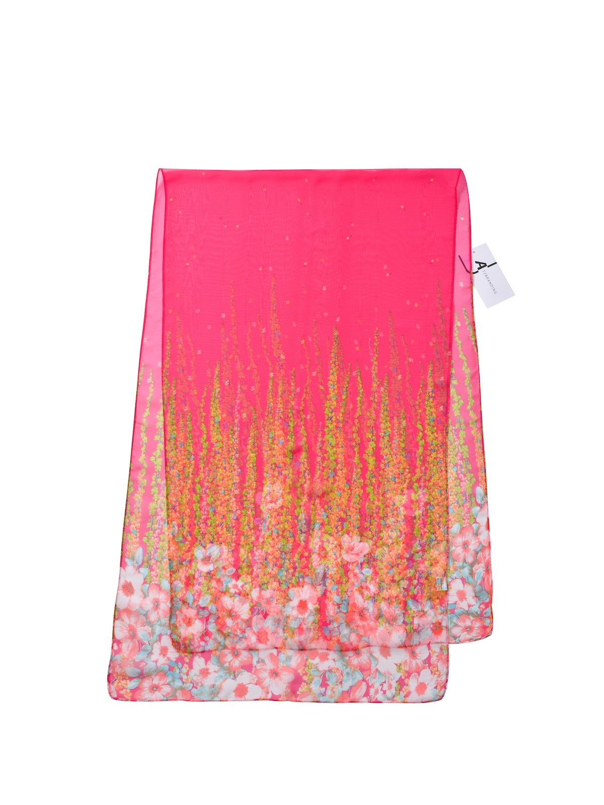 Scarvii - Floral Print Scarf - Lightweight & Elegant