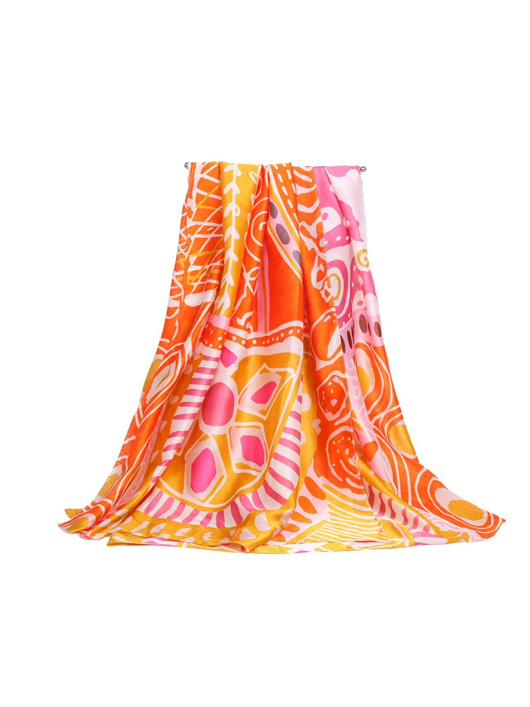 Scarvii - Vibrant Geometric Print Elegant Scarf