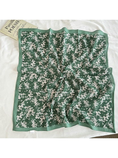 Scarvii - Floral Print Patterned Everyday Square Scarf