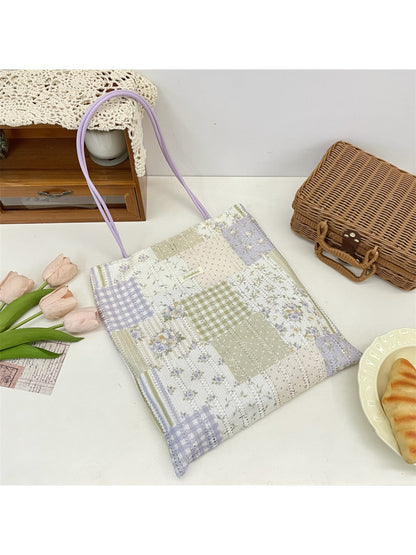 Cosbai - Sweet Floral Print Shoulder Bag