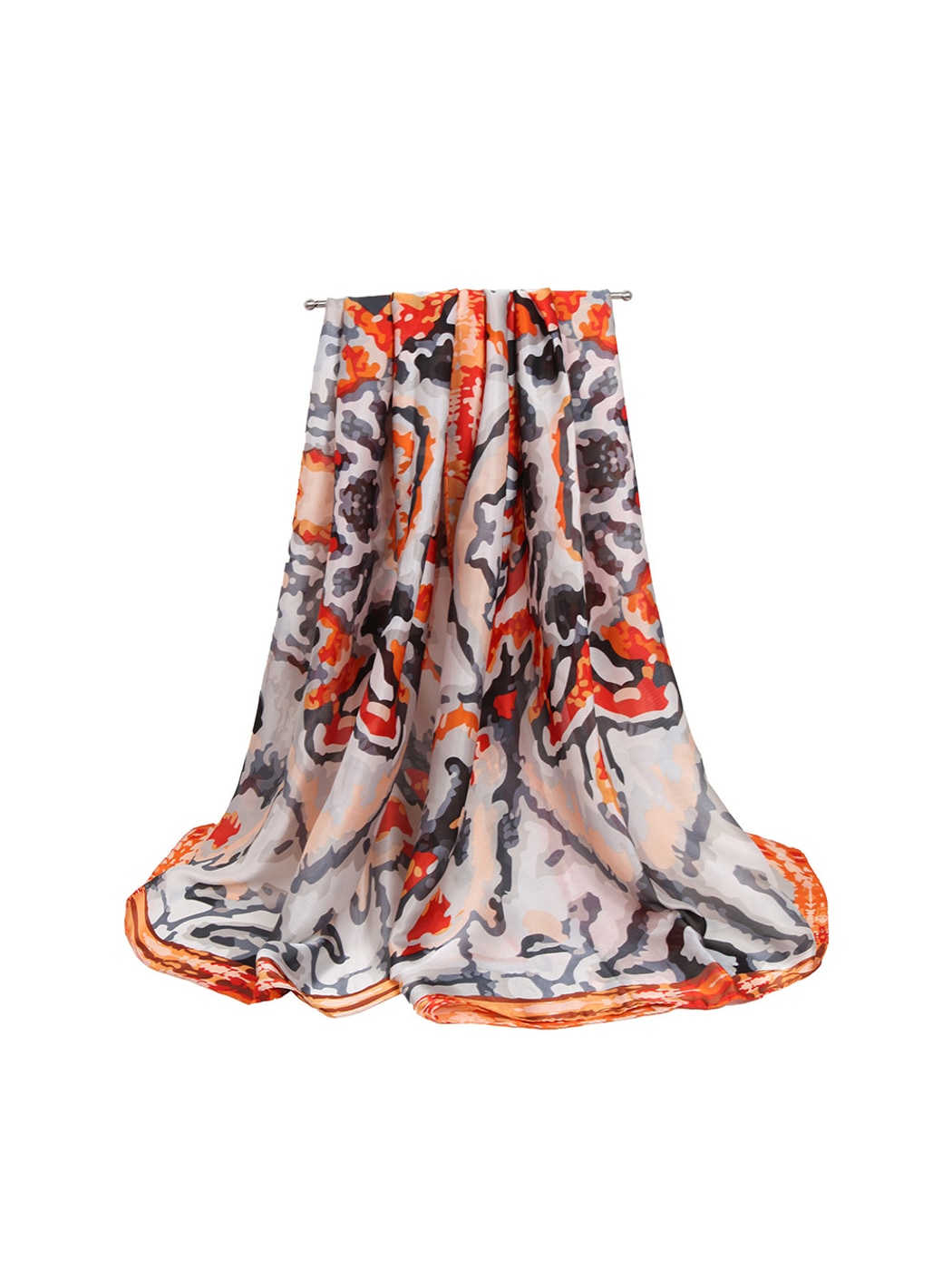Scarvii - Fashion Watercolor Abstract Motif Scarf