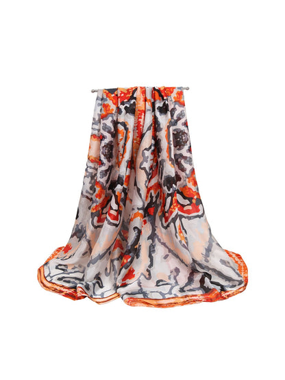 Scarvii - Fashion Watercolor Abstract Motif Scarf