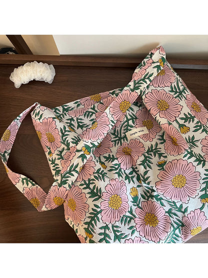 Cosbai - Floral Print Crossbody Bag