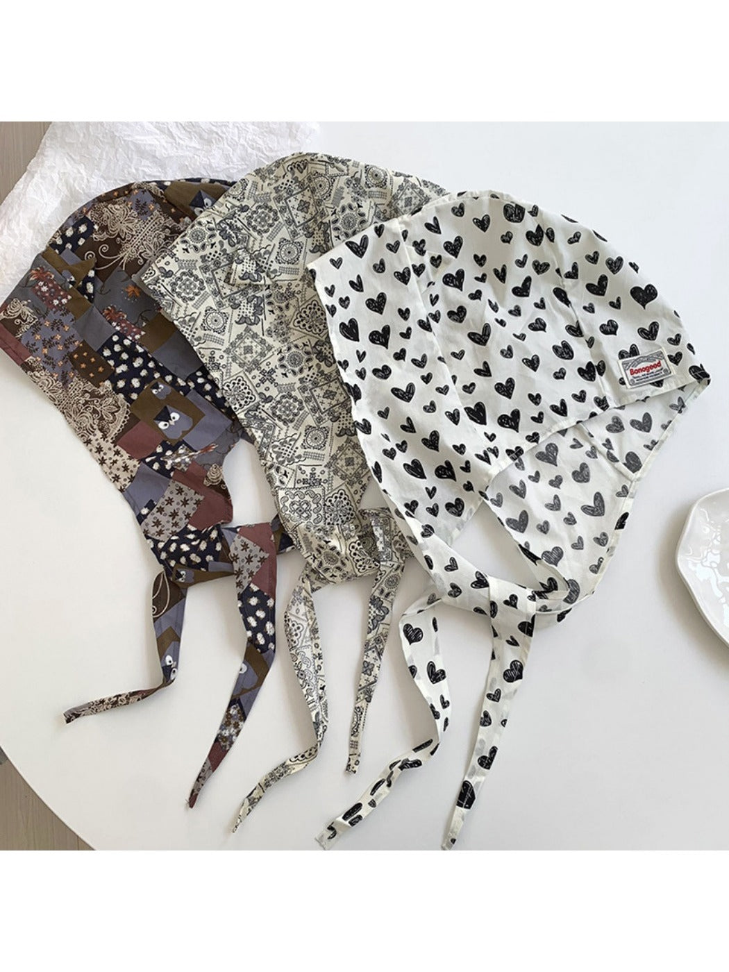 Haila - Fashion Print Hat-shaped Headscarf - Light & Stylish