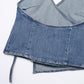 Vesty - Denim Halter Neck Top - Summer Chic