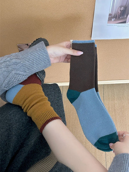 Rufia - Soft Colorblock Crew Socks