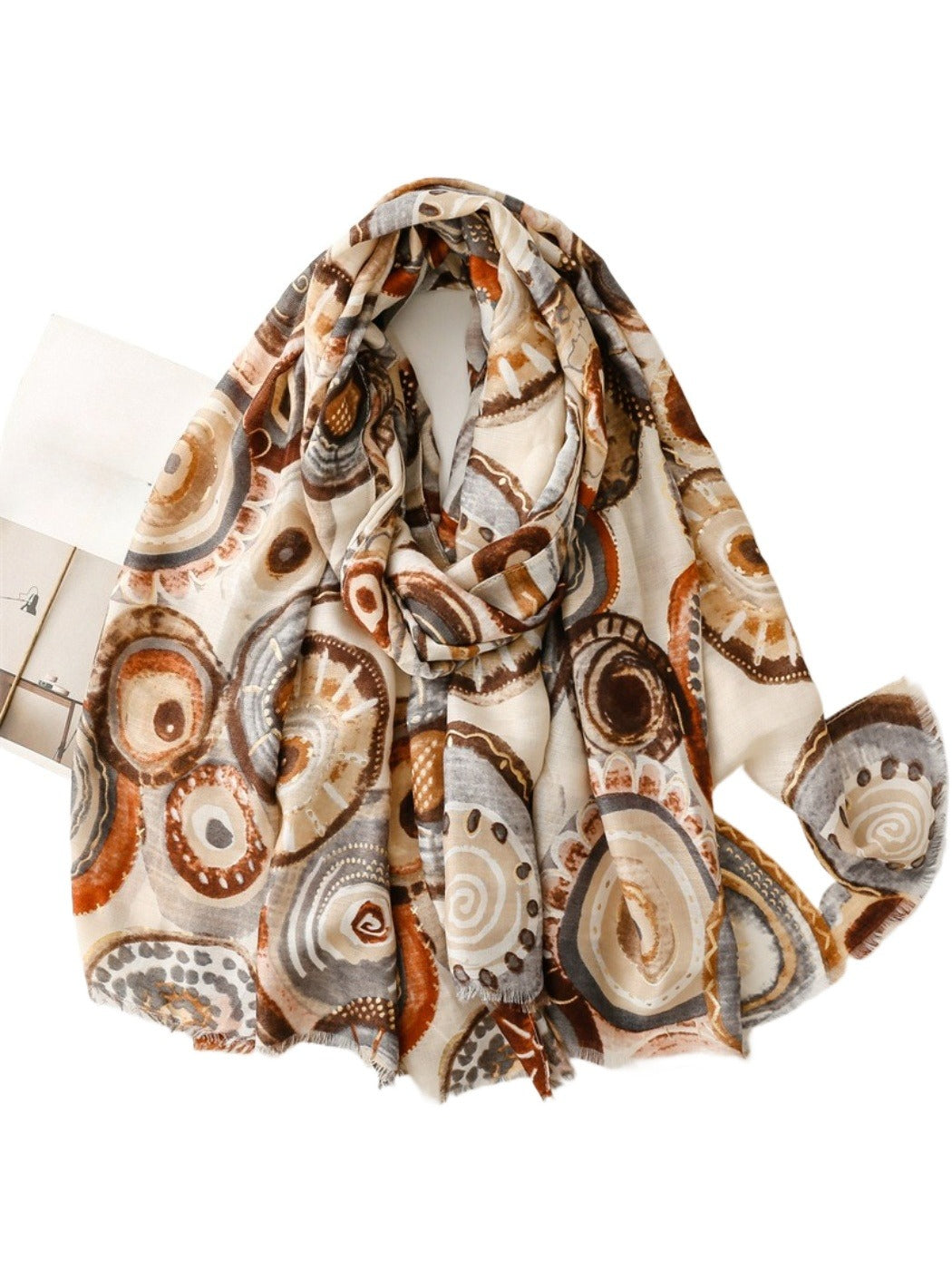 Scarvii - Soft Graphic Pattern Spring Summer Scarf