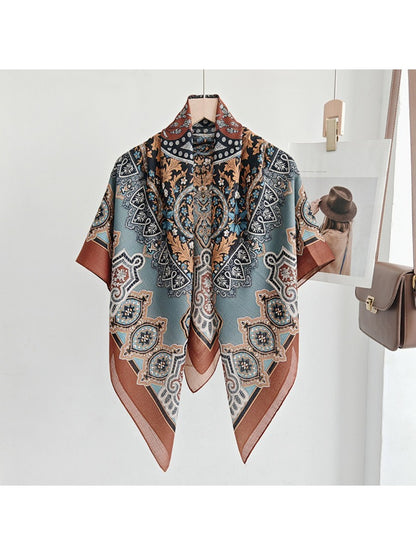 Scarvii Paisley Medallion Square Scarf