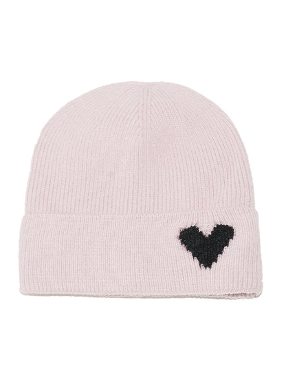 Haila Heart Patch Ribbed Beanie