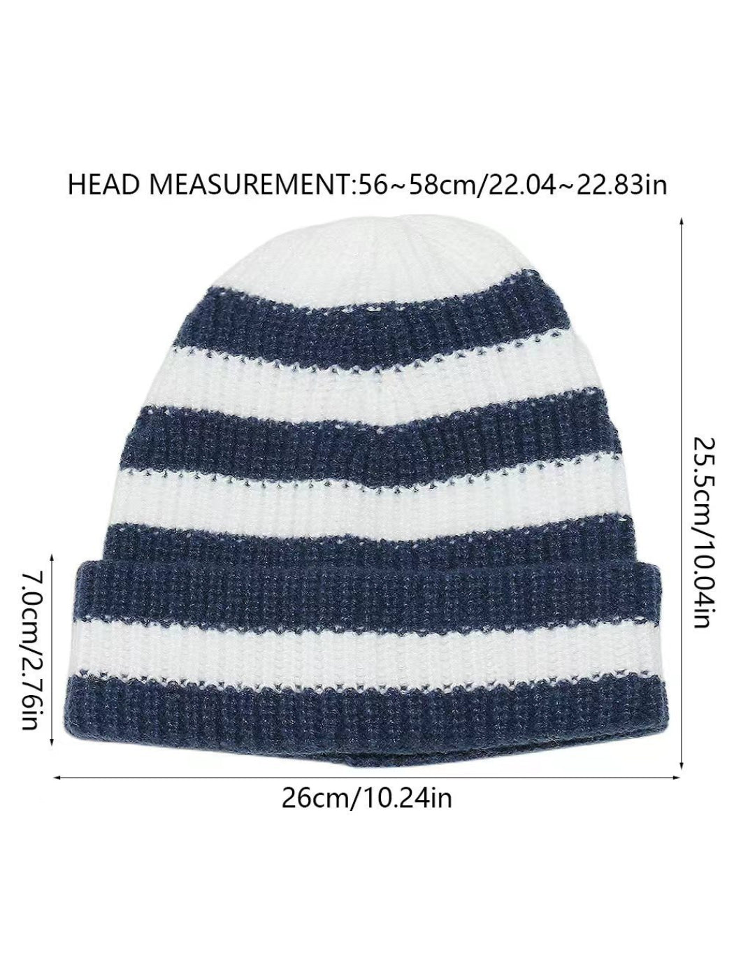 Haila Striped Knit Beanie