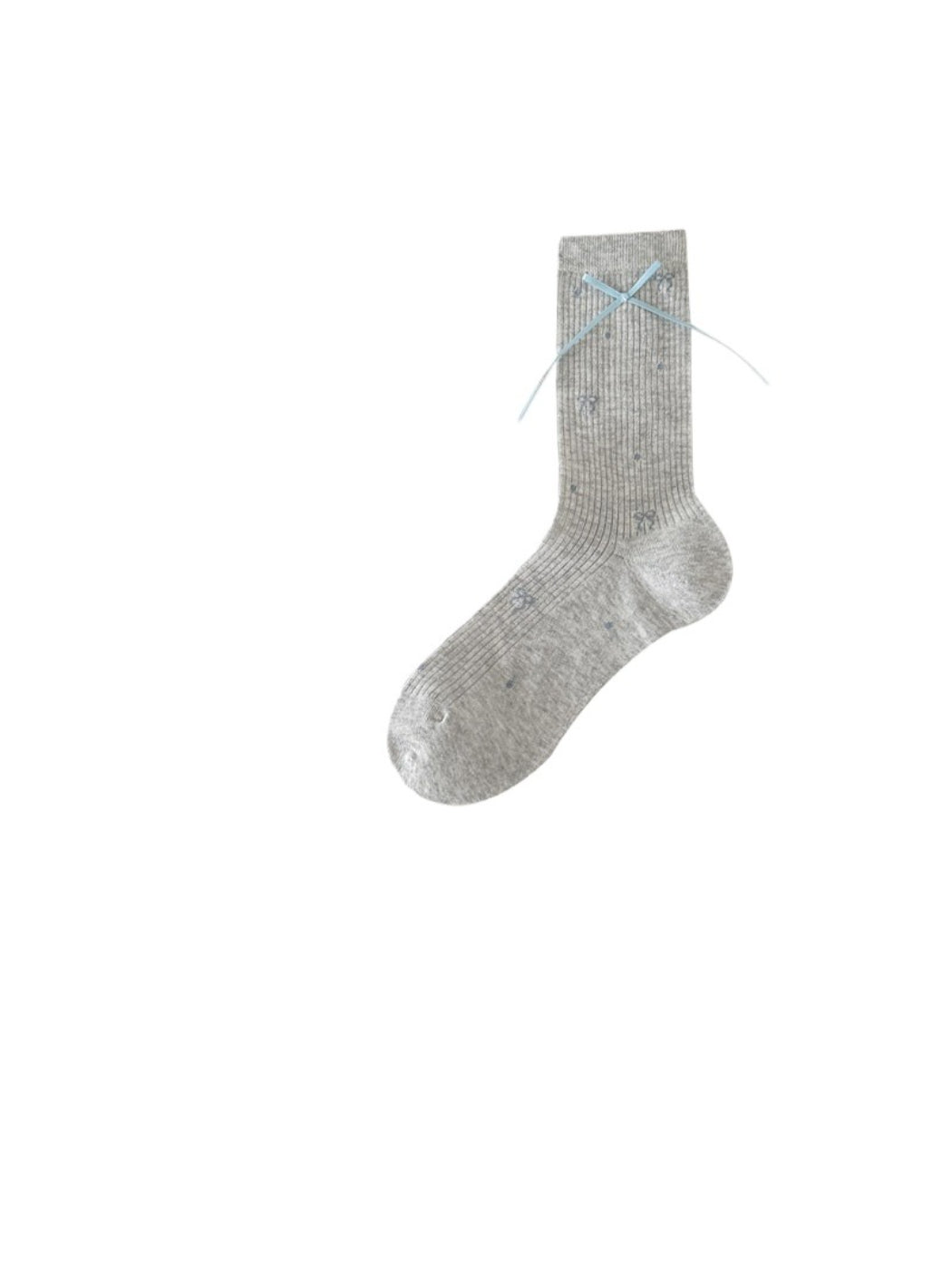 Rufia - Ribbon Detail Dotted Crew Socks product image 2