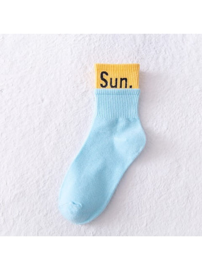Rufia - Monday to Sunday Text Colour Crew Socks product image 11