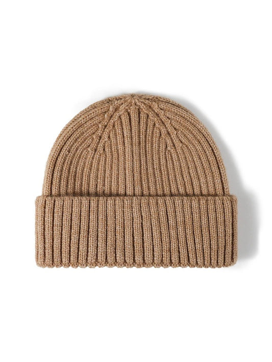 Haila - Solid Ribbed Cuffed Knit Beanie