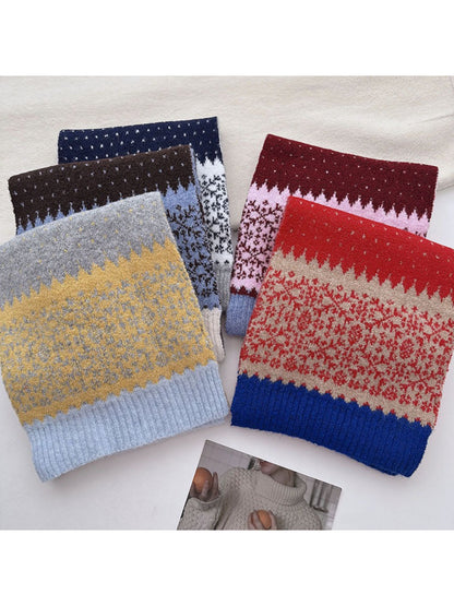 Scarvii - Fair Isle Knit Long Scarf