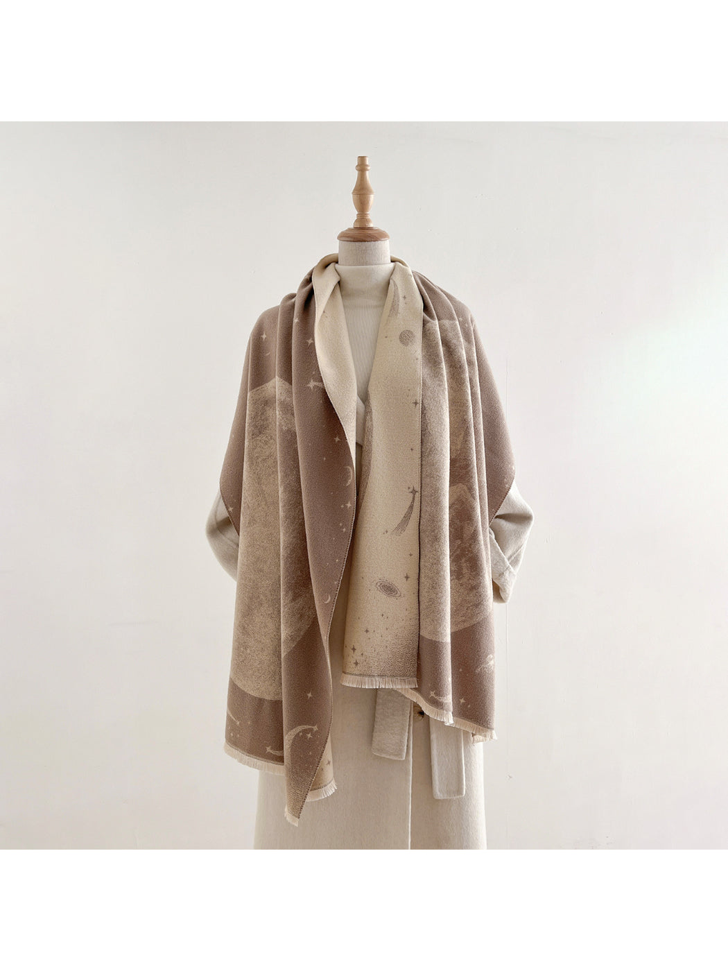 Scarvii - Fringed Celestial Scarf