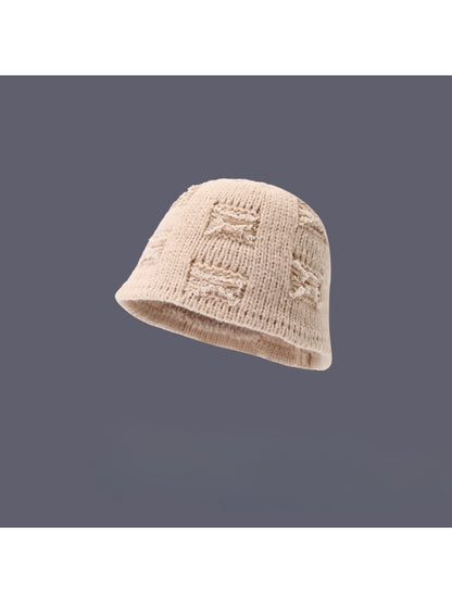 Haila - Textured Knit Bucket Hat