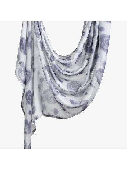 Scarvii - Elegant Rose Printed Scarf