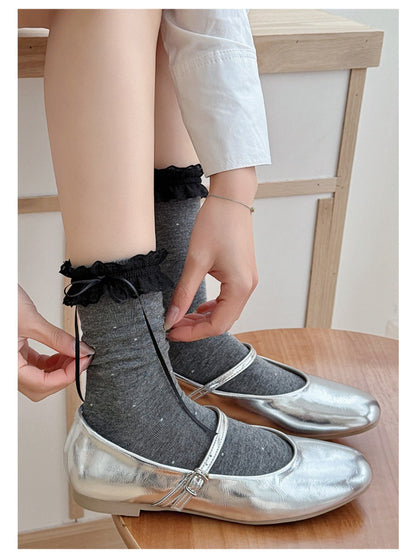 Rufia - Sweet Dot Ruffle Edge Crew Socks product image 7