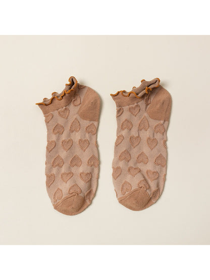 Rufia - Textured Heart Ankle Socks product image 14