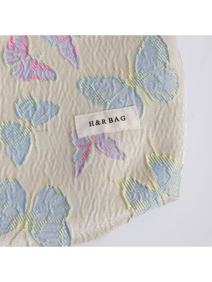 Cosbai - Butterfly Print Handheld Cosmetic Bag