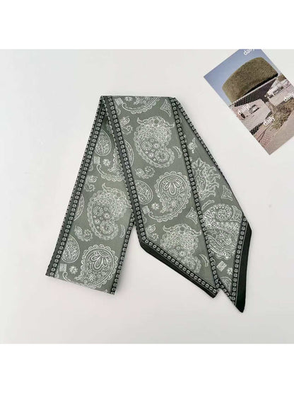 Scarvii Ornate Paisley Skinny Scarf