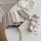 Rano - Beige & Green Stripe Compact Umbrella (Auto/Manual)