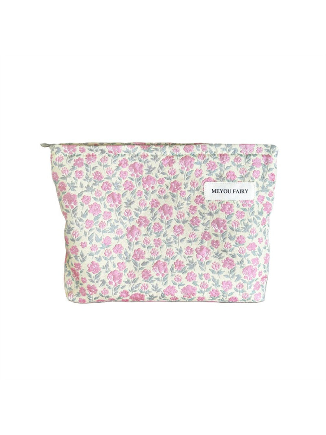 Cosbai Pink Ditsy Floral Cosmetic Bag product image
