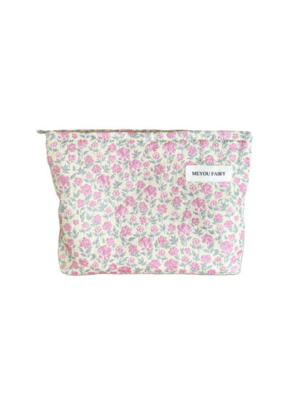 Cosbai Pink Ditsy Floral Cosmetic Bag product image