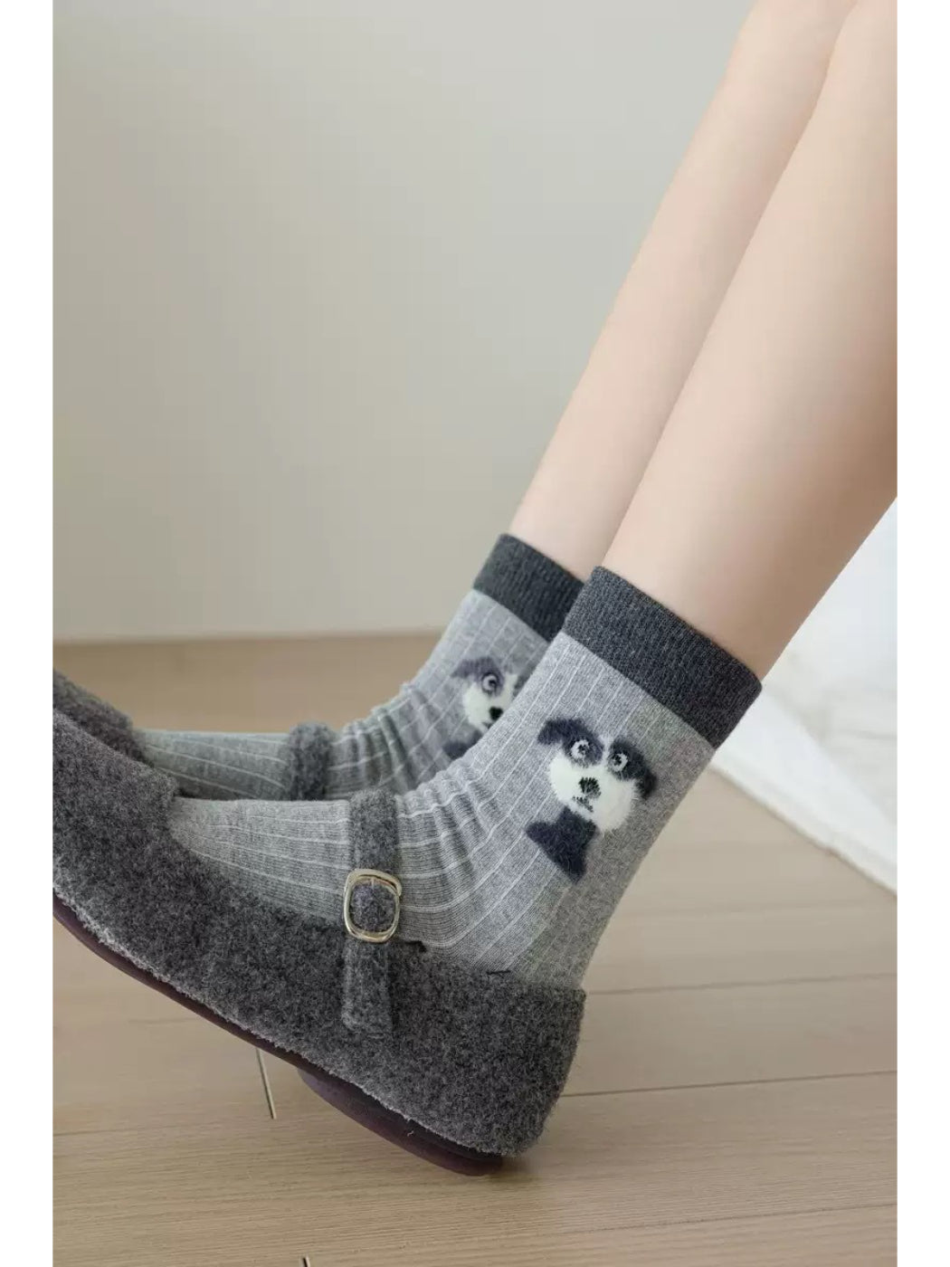 Rufia - Playful Pet Faces Crew Socks