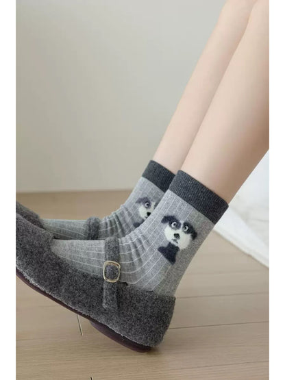 Rufia - Playful Pet Faces Crew Socks
