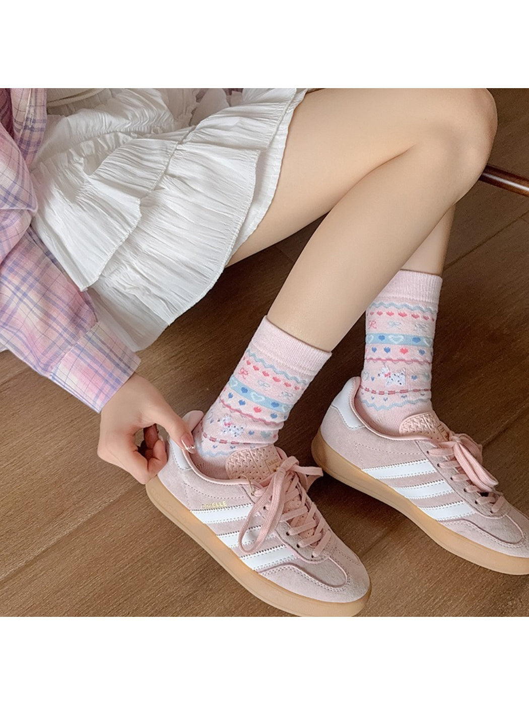 Rufia - Pastel Nordic Pattern Crew Socks product image 8