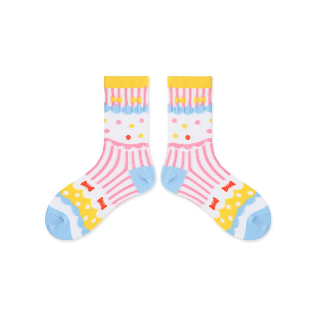 Rufia - Pastel Cartoon Socks - Breathable & Soft