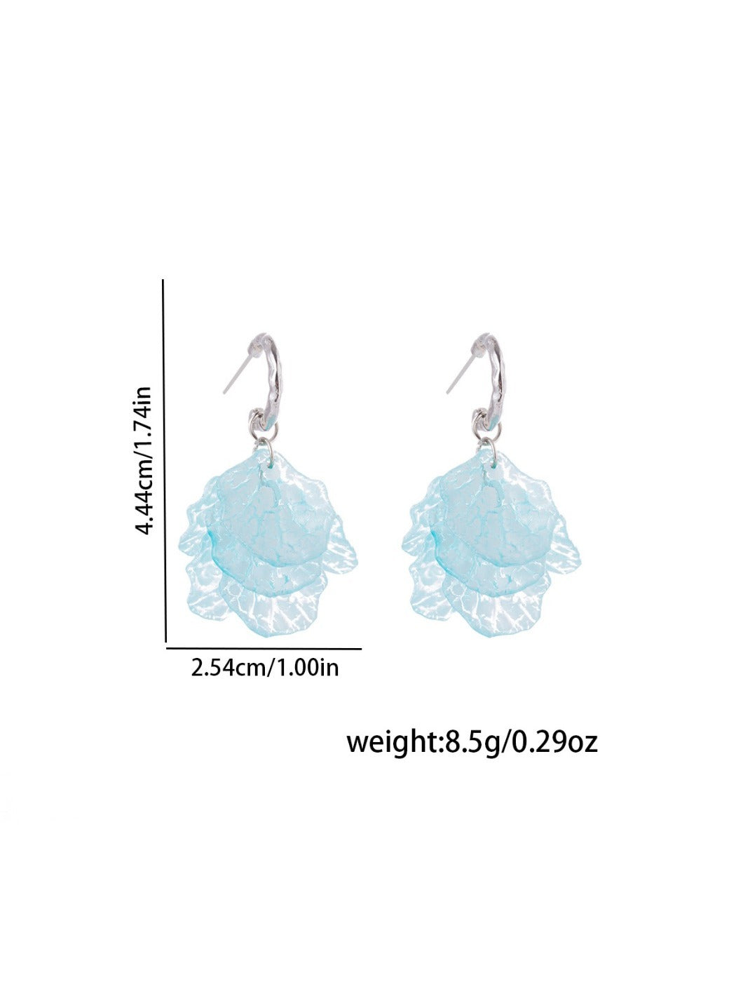 Earwish - Summer Fresh Petal Drop Earrings - Dainty & Elegant