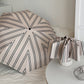 Rano - Beige & Green Stripe Compact Umbrella (Auto/Manual)