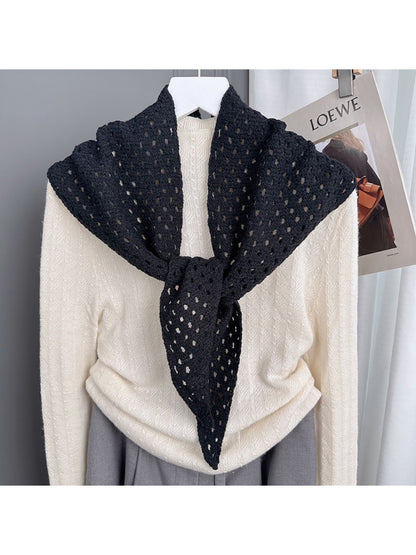 Scarvii - Open Knit Lightweight Tie Scarf