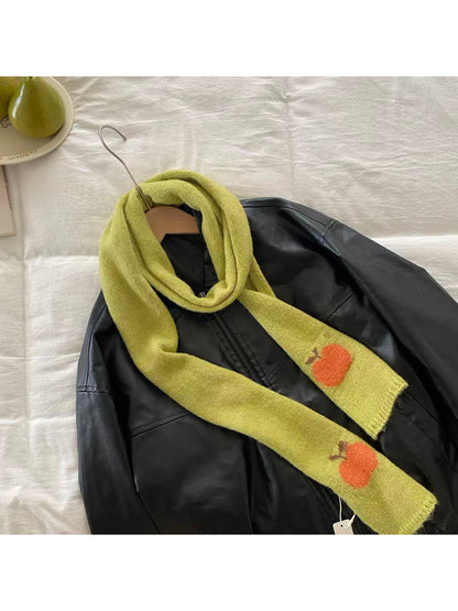 Scarvii - Apple Pattern Skinny Scarf