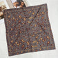 Scarvii - Stripe Floral Print Scarf - Elegant & Versatile