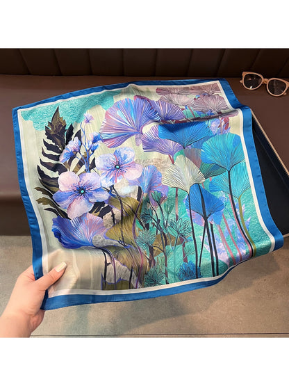 Scarvii - Fresh Sweet Patterned Fashion Square Scarf