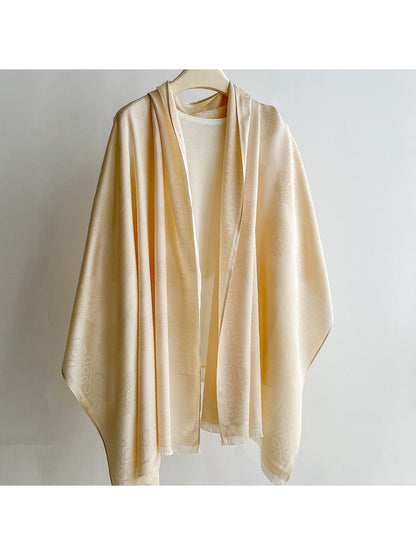 Scarvii - Summer Fresh Floral Border Wrap Scarf