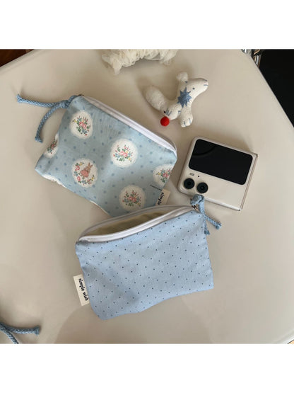 Cosbai - Classic Pattern Zip Pouch Bag