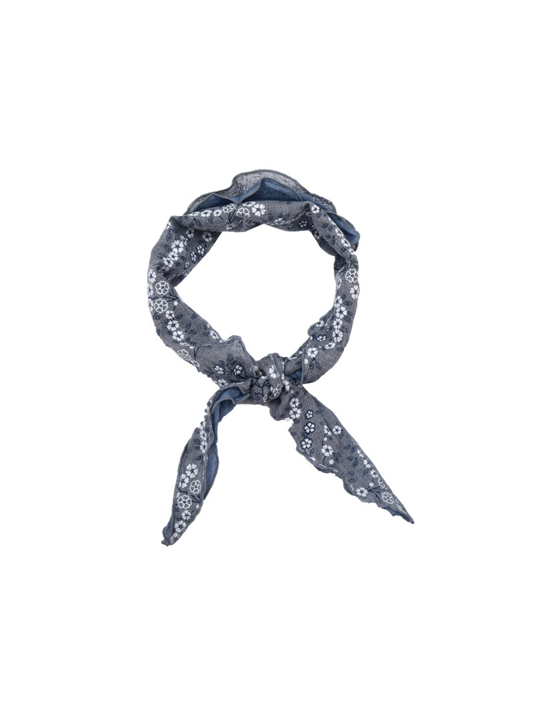 Scarvii - Pastoral Floral Print Triangle Bandana