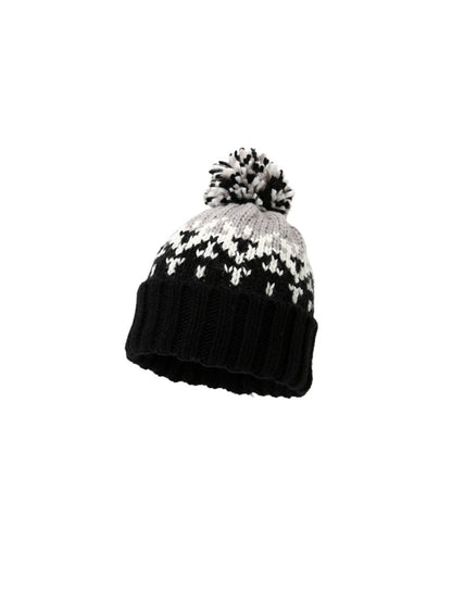 Haila - Colorful Pom Pom Knitted Beanie