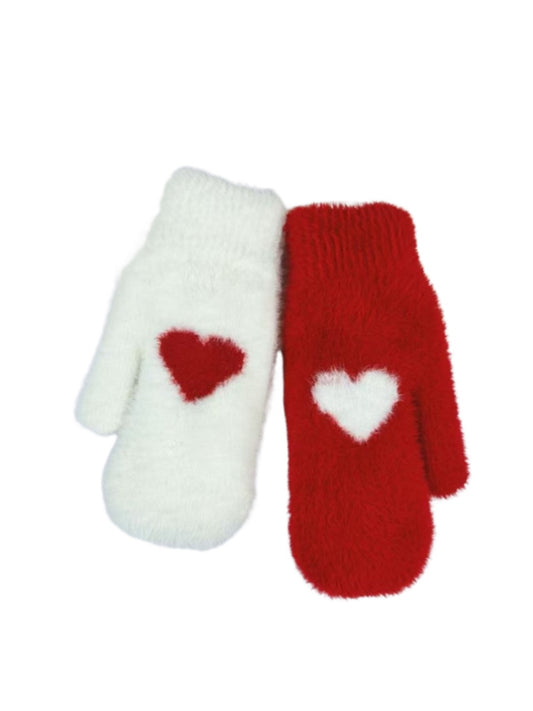 Gloving – Heart Pattern Full-Finger Winter Gloves