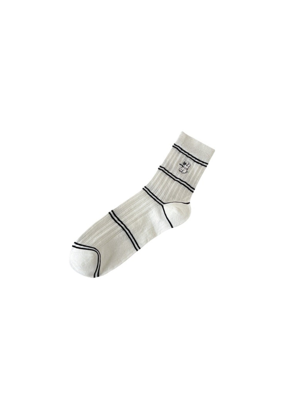 Rufia - Striped Animal Detail Crew Socks product image 7